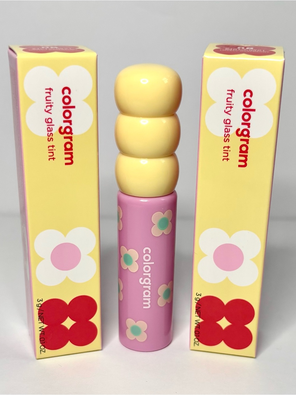 Set of TWO (2) COLORGRAM Fruity Glass Tints in Shade 08 - Lovely Raspberry